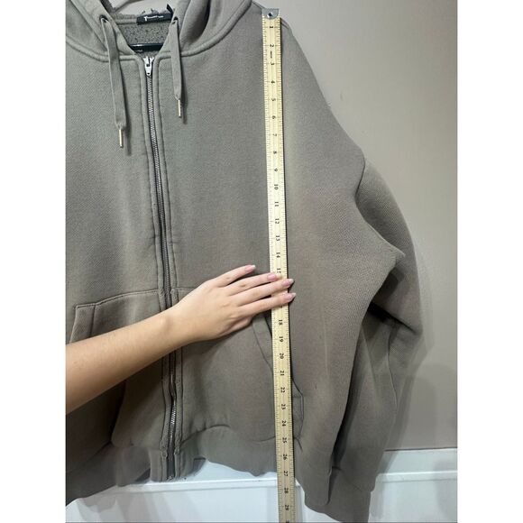 T Alexander Wang Oversized Full Zip-Up Hoodie Sweatshirt Men's Small - Picture 9 of 14